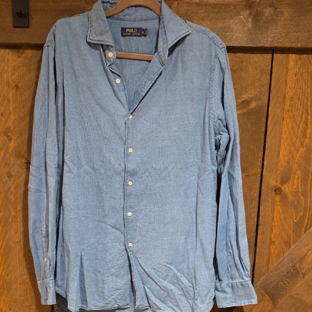 Polo by Ralph Lauren Light Blue Casual Shirt